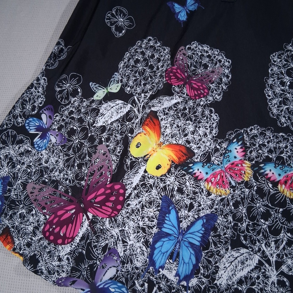 Rosegal Plus Womens 3X House Dress Bundle Butterfly Floral Lace Tunics Lot of 3 - Picture 7 of 16